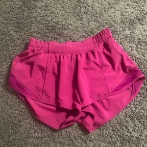 Lululemon sonic pink speed ups hotty hot size 4 regular